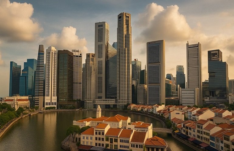 International Business News Singapore s Economy Sees Forecast Upgrade but Storm Clouds Loom