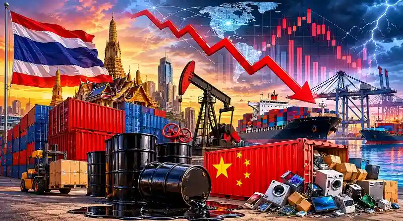Bangkok Business News Thailand Trade Deficit Soars as Oil and China Imports Spike