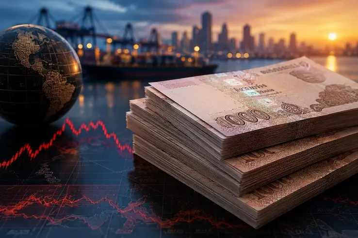 Bangkok Business News Baht Slides Toward 33 as Oil and Dollar Surge