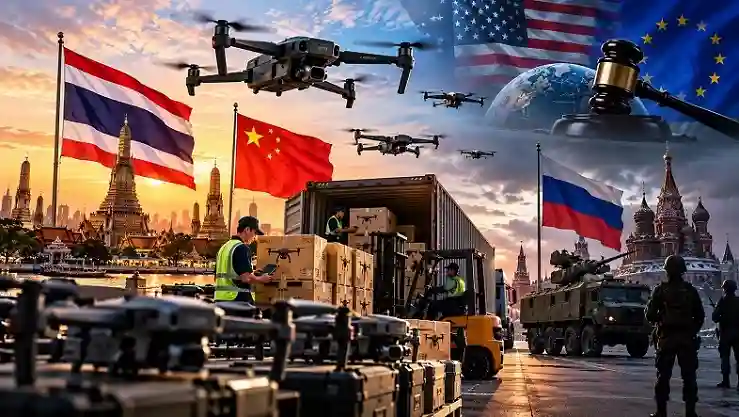 Bangkok Business News Thailand Likely to Face Economic Sanctions from EU and America for Chinese Drones Being Shipped to Russia
